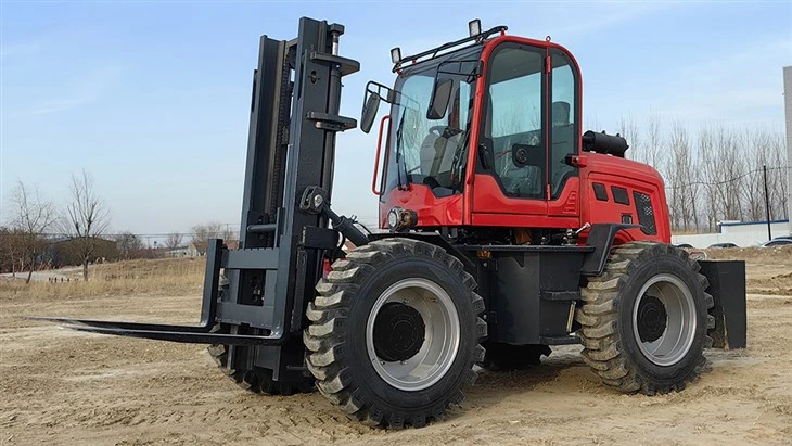 5 Tons Front Steering Off-road Forklift suppliers